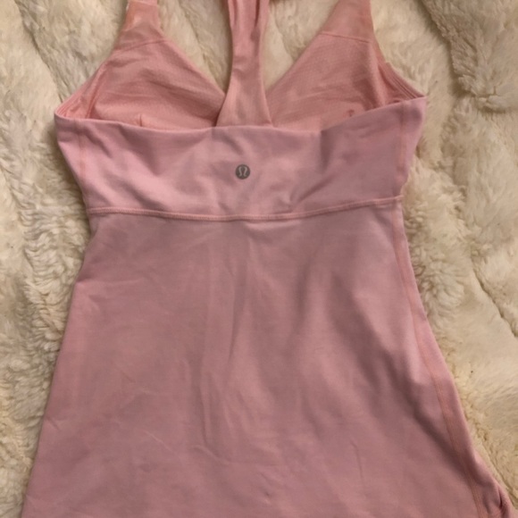 2 Piece Lululemon Jacket Tank Pink Tonka Striped - Picture 6 of 16